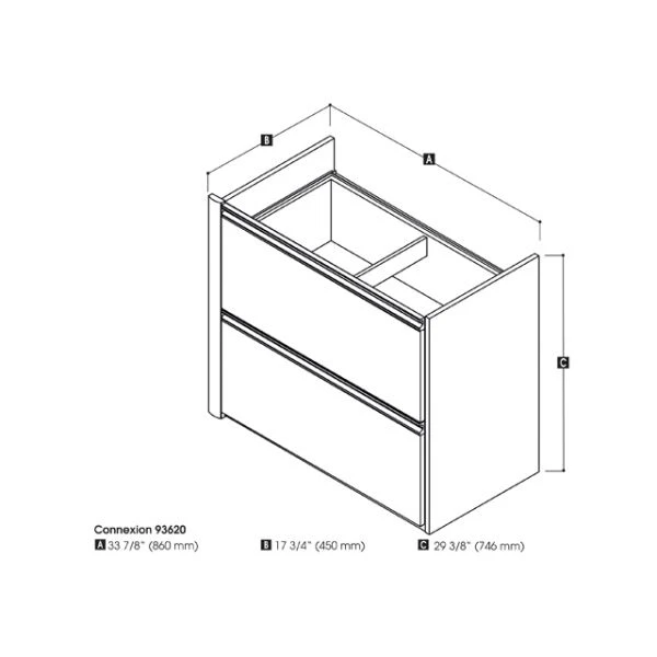Bestar Connexion Oversized Pedestal In Antigua & Black 5 Bestar Connexion Oversized Pedestal In Antigua & Black - Image 5