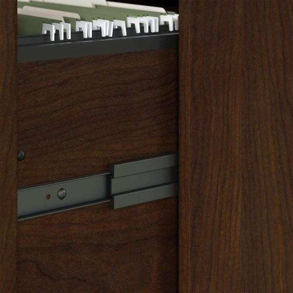 Bush Furniture Key West 2 Drawer Lateral File Cabinet In Bing Cherry 2 Bush Furniture Key West 2 Drawer Lateral File Cabinet In Bing Cherry - Image 2