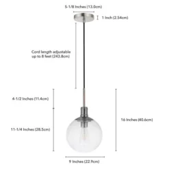 Walker 9" Wide Pendant With Glass Shade In Brushed Nickel /Seeded 10 Walker 9" Wide Pendant With Glass Shade In Brushed Nickel /Seeded -office furniture sale 1cdf7586b2b94ad5db8bde831a2f30a2c4
