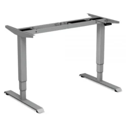 Alera AdaptivErgo Sit-Stand 3-Stage Electric Height-Adjustable Table Base With Memory Control, 48.06" X 24.35" X 25" To 50.7", Gray