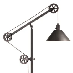 Descartes Pulley System Floor Lamp With Metal Shade In Blackened Bronze/Blackened Bronze 19 Descartes Pulley System Floor Lamp With Metal Shade In Blackened Bronze/Blackened Bronze -office furniture sale 1ce62f3274a0faeb837cb43795c3761ce4