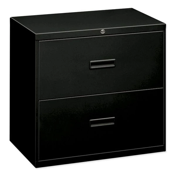 HON 400 Series Two-Drawer Lateral File, Letter/Legal/A4, 30w X 18d X 28h, Black 1 HON 400 Series Two-Drawer Lateral File, Letter/Legal/A4, 30w X 18d X 28h, Black