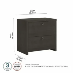 Office By Kathy Ireland Echo 2 Drawer Lateral File Cabinet In Charcoal Maple -office furniture sale 1e0e8390ddcf725ff3c7d3ee4fb6928f78