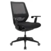 WorkPro Sentrix Ergonomic Mesh/Fabric Mid-Back Manager's Chair, 3D Arms, Black, BIFMA Certified