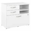 Bush Business Furniture Studio A Office Storage Cabinet With Drawers And Shelves In White