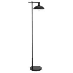 Conan 68" Metal Floor Lamp With Metal Shade In Blackened Bronze