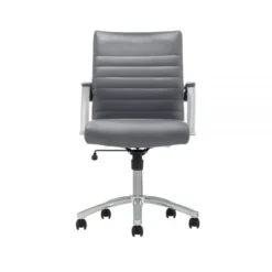 Modern Comfort Winsley Bonded Leather Mid-Back Manager's Chair, Gray/Chrome, BIFMA Certified 18 Modern Comfort Winsley Bonded Leather Mid-Back Manager's Chair, Gray/Chrome, BIFMA Certified -office furniture sale 1e7f6b93a07b85cf2498194676b2fc682b