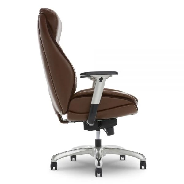 Shaquille O'Neal Zethus Ergonomic Bonded Leather High-Back Executive Chair, Brown 2 Shaquille O'Neal Zethus Ergonomic Bonded Leather High-Back Executive Chair, Brown - Image 2