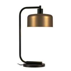 Cadmus 20.5" Tall Table Lamp With Metal Shade In Blackened Bronze/Brass/Brass -office furniture sale 1f72a4373f66354f91a0af4615beb3bbaf