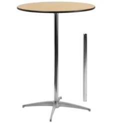 Flash Furniture 30'' Round Wood Cocktail Table With 30'' And 42'' Columns [XA-30-COTA-GG] -office furniture sale 1f9f0a98f3e8716e68a39f34e0437d3afa