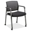 Lorell Mesh Back Guest Chairs With Casters