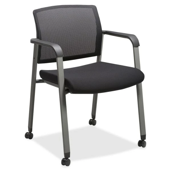 Lorell Mesh Back Guest Chairs With Casters 1 Lorell Mesh Back Guest Chairs With Casters