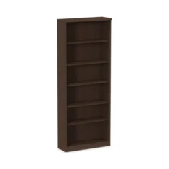 Alera Valencia Series Bookcase, Six-Shelf, 31.75w X 14d X 80.25h, Espresso