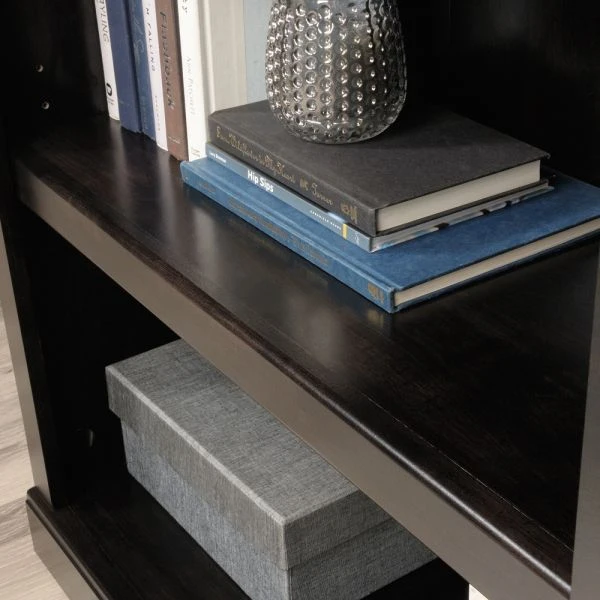 45"H 3-Shelf Bookcase, Peppered Black 8 45"H 3-Shelf Bookcase, Peppered Black - Image 8