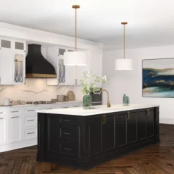 Ellis 16" Wide Pendant With Fabric Shade In Brass/White -office furniture sale 2248bd749c4d73a2010d229b9304238147