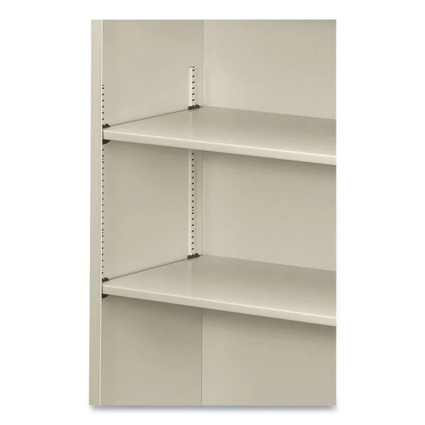 HON Metal Bookcase, Three-Shelf, 34.5w X 12.63d X 41h, Light Gray 6 HON Metal Bookcase, Three-Shelf, 34.5w X 12.63d X 41h, Light Gray - Image 6