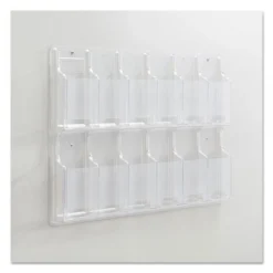 Safco Reveal Clear Literature Displays, 12 Compartments, 30w X 2d X 20.25h, Clear -office furniture sale 22c7c6c6d55ba511811c7df249c7ffcfcb