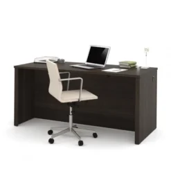Bestar Embassy 66" Executive Desk In Dark Chocolate
