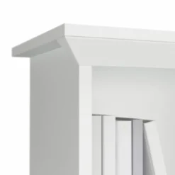 Bush Furniture Salinas 60W Hutch For L Shaped Desk In Pure White -office furniture sale 2345508294e864cf53de4382bb40543462