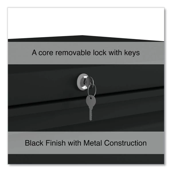 Alera Lateral File, 2 Legal/Letter-Size File Drawers, Black, 30" X 18.63" X 28" 3 Alera Lateral File, 2 Legal/Letter-Size File Drawers, Black, 30" X 18.63" X 28" - Image 3