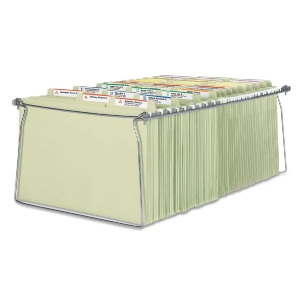 Smead Steel Hanging Folder Drawer Frame, Legal Size, 23" To 27" Long, Gray, 2/Pack 1 Smead Steel Hanging Folder Drawer Frame, Legal Size, 23" To 27" Long, Gray, 2/Pack