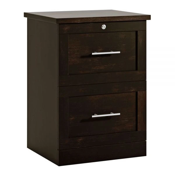 2-Drawer 17"D Vertical File Cabinet, Peppered Black 2 2-Drawer 17"D Vertical File Cabinet, Peppered Black - Image 2