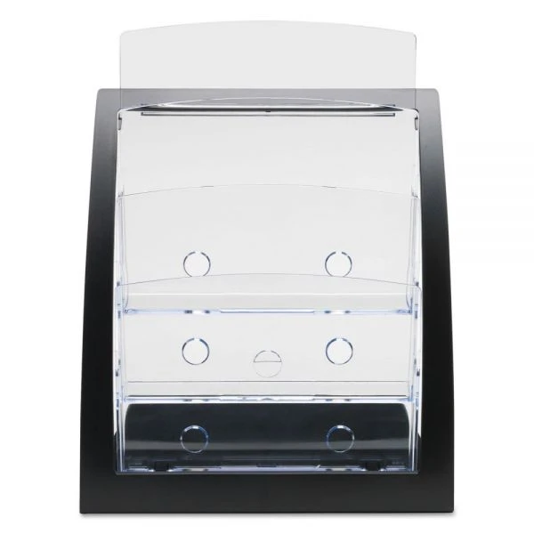 Deflecto 3-Tier Literature Holder, Leaflet Size, 11.25w X 6.94d X 13.31h, Black 5 Deflecto 3-Tier Literature Holder, Leaflet Size, 11.25w X 6.94d X 13.31h, Black - Image 5