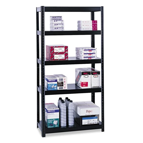 Safco Boltless Steel Shelving, Five-Shelf, 36w X 24d X 72h, Black 1 Safco Boltless Steel Shelving, Five-Shelf, 36w X 24d X 72h, Black