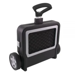 Fusion Mobile Folding Cargo Cart, 41"H X 21"W X 18 3/4"D, Black