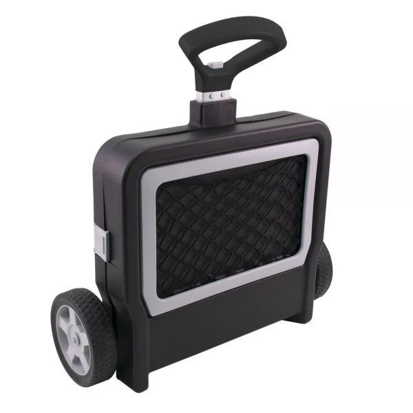 Fusion Mobile Folding Cargo Cart, 41"H X 21"W X 18 3/4"D, Black 1 Fusion Mobile Folding Cargo Cart, 41"H X 21"W X 18 3/4"D, Black