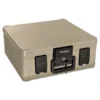 SureSeal By FireKing Fire And Waterproof Chest, 0.27 Cu Ft, 15.9w X 12.4d X 6.5h, Taupe