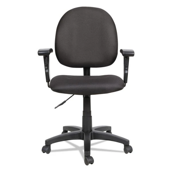 Alera Essentia Series Swivel Task Chair With Adjustable Arms, Supports Up To 250 Lbs., Black Seat/Black Back, Black Base 12 Alera Essentia Series Swivel Task Chair With Adjustable Arms, Supports Up To 250 Lbs., Black Seat/Black Back, Black Base - Image 12