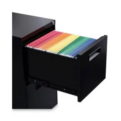 Alera File Pedestal, Left Or Right, 2 Legal/Letter-Size File Drawers, Black, 14.96" X 19.29" X 27.75" -office furniture sale 265ac70bfff477210dc42efb360264ba35