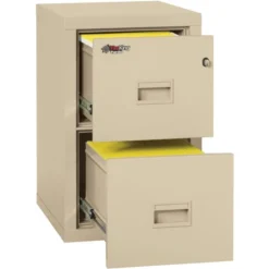 FireKing Compact Turtle Insulated Vertical File, 1-Hour Fire, 2 Legal/Letter File Drawers, Parchment, 17.75" X 22.13" X 27.75" -office furniture sale 268df2dea3f14ef8b66c151967c0302d9a