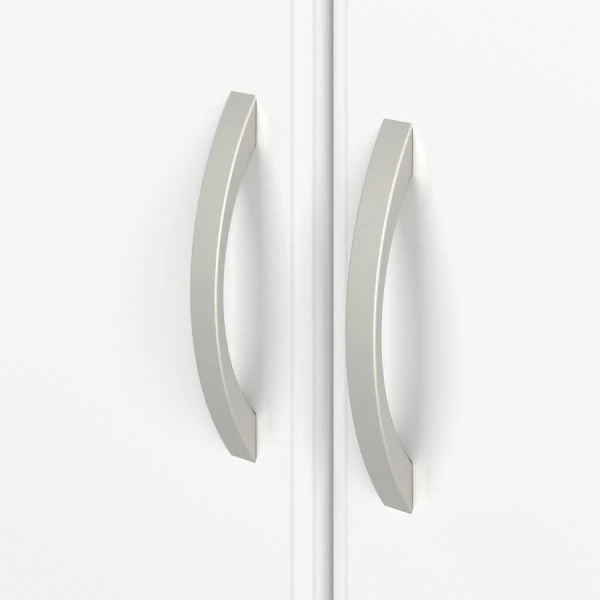 Bush Business Furniture Studio A Tall 5 Shelf Bookcase With Doors In White 4 Bush Business Furniture Studio A Tall 5 Shelf Bookcase With Doors In White - Image 4