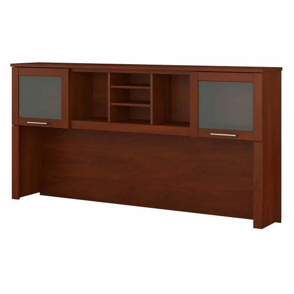 Bush Furniture Somerset 72W Desk Hutch In Hansen Cherry 1 Bush Furniture Somerset 72W Desk Hutch In Hansen Cherry