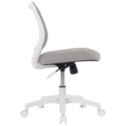 Adley Mesh/Fabric Low-Back Task Chair, Gray/White, BIFMA Certified -office furniture sale 269ca34f1bba9fa0cf15774a289fdaec98