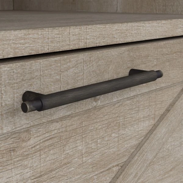 Bush Furniture Key West Lateral File Cabinet With Shelf In Washed Gray 5 Bush Furniture Key West Lateral File Cabinet With Shelf In Washed Gray - Image 5