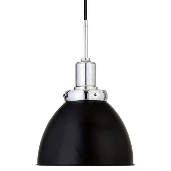 Madison 12" Wide Pendant With Metal Shade In Blackened Bronze/Polished Nickel/Blackened Bronze 7 Madison 12" Wide Pendant With Metal Shade In Blackened Bronze/Polished Nickel/Blackened Bronze - Image 7