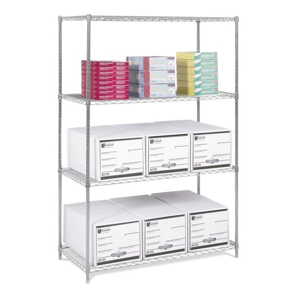 Safco 5294GR Industrial Wire Shelving 5 Safco 5294GR Industrial Wire Shelving - Image 5