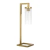 Malva 26" Tall Table Lamp With Glass Shade In Brass/Clear