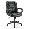Mayhart Vinyl Mid-Back Task Chair, Black, BIFMA Certified