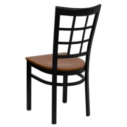 Flash Furniture Window Back Metal Restaurant Chair -office furniture sale 291c4655face9ffe2b81bae028f2b22072