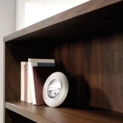 Sauder Optimum Bookcase, 73-1/2"H, 5 Shelves, Spiced Mahogany -office furniture sale 295a37d147924b9a09ee77714aab88f709