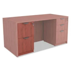 Alera Valencia Series Full Pedestal File, Left/Right, 2 Legal/Letter-Size File Drawers, Medium Cherry, 15.63" X 20.5" X 28.5" -office furniture sale 295e80888d94ed33f3770f484d81a510c6
