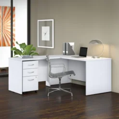 Bush Business Furniture Studio C 60W X 30D L Shaped Desk With Mobile File Cabinet And 42W Return -office furniture sale 29642c69a7b3be5c3b50c7d2031c38ab33