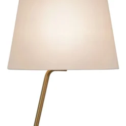 Markos Tilted Floor Lamp With Fabric Shade In Brass/White 11 Markos Tilted Floor Lamp With Fabric Shade In Brass/White -office furniture sale 29a90e99c49be911e21d4234aead5240ac