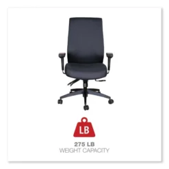 Alera Wrigley Series High Performance High-Back Synchro-Tilt Task Chair, Supports 275 Lb, 17.24" To 20.55" Seat Height, Black 9 Alera Wrigley Series High Performance High-Back Synchro-Tilt Task Chair, Supports 275 Lb, 17.24" To 20.55" Seat Height, Black -office furniture sale 29e87c45e232cc360be94957e22fccf5b7