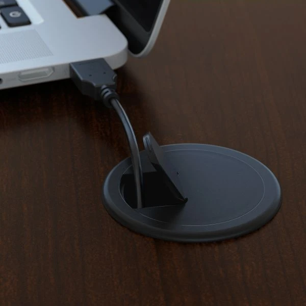 Bush Business Furniture Series C60W X 24D Desk/Credenza/Return In Mocha Cherry 3 Bush Business Furniture Series C60W X 24D Desk/Credenza/Return In Mocha Cherry - Image 3