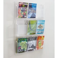 Safco Reveal Clear Literature Displays, 9 Compartments, 30w X 2d X 36.75h, Clear 15 Safco Reveal Clear Literature Displays, 9 Compartments, 30w X 2d X 36.75h, Clear -office furniture sale 2a2fb863ddbac7821b23dd2f48adc90a9c